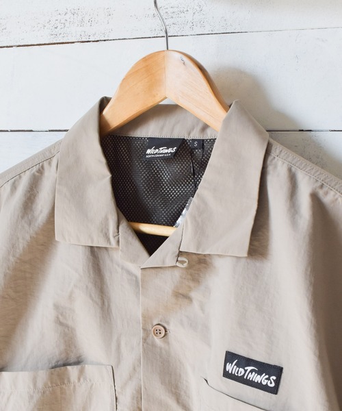 ブラウス シャツ /WILD THINGS/S/S CAMP SHIRT レディース メンズ WILD THINGS ブラウス シャツ /WILD THINGS/S/S CAMP SHIRT
