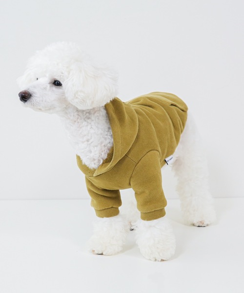 犬 服 Best Friends ベストフレンズ: ロゴ刺繍裏起毛パーカー