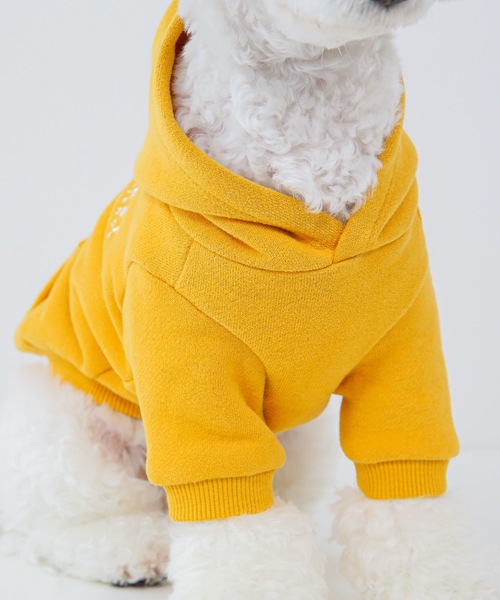 犬 服 Best Friends ベストフレンズ: ロゴ刺繍裏起毛パーカー