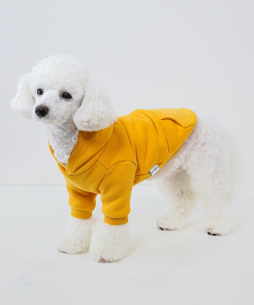 犬 服 Best Friends ベストフレンズ: ロゴ刺繍裏起毛パーカー