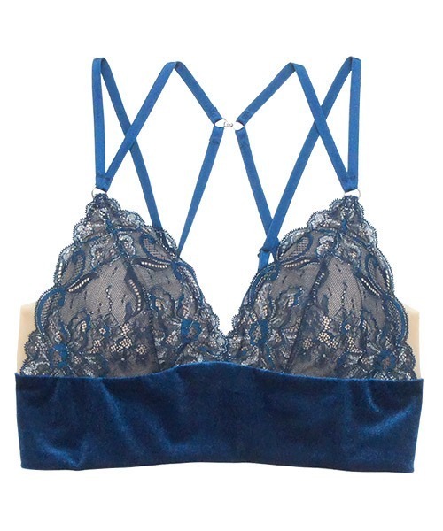 仮専用②【モデル掲載 ベロア×上品レース】annebra アンブラ ANNEBRA（アンブラ） ブラジャー Velvet2 レース×ベロアブラレット