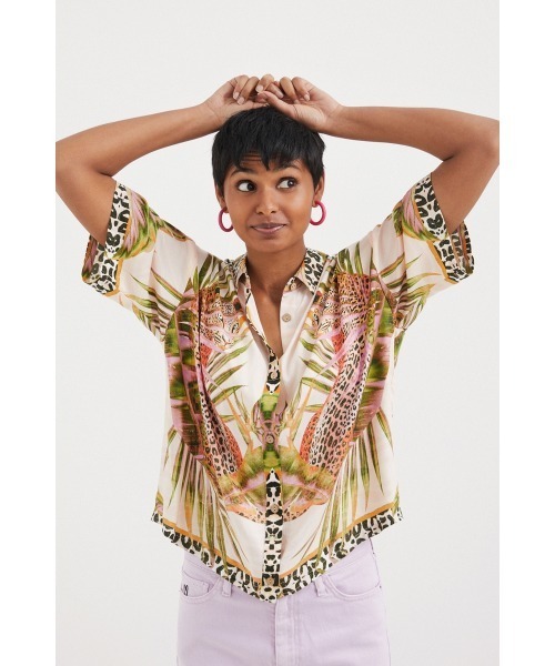 Desigual（デシグアル） シャツ ブラウス レオパード シャツ 