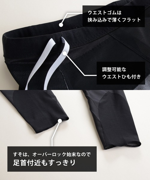 uvカット レギンス スパッツ レディース　スポーツタイツ　ジェネレーターモデル　クール レディースの画像