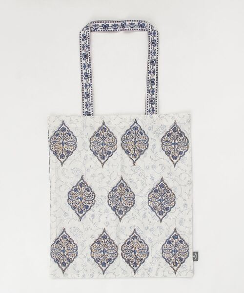 Brigitte Singh BAG/ブロックプリント バッグ Flowering トートバッグ ブロックプリントトートバッグ
