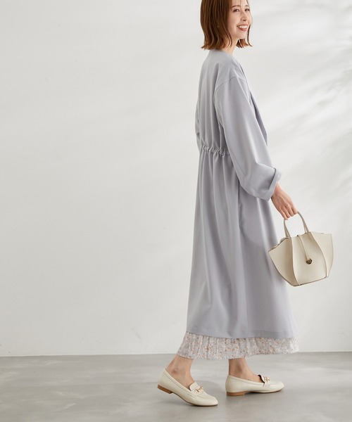◆新品◆ロペピクニックガウンコートライトグレー38 ROPE' PICNIC コート アウター ライトガウンコート レディース