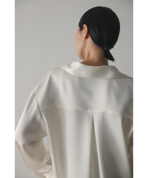 STYLEMIXER ブラウス シャツ マットサテンシャツ レディース