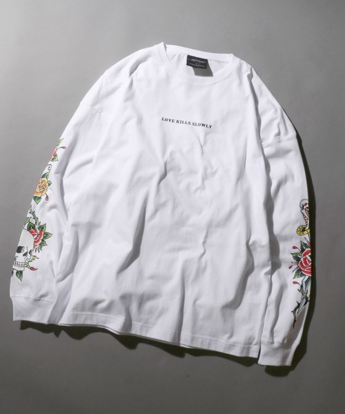 Ed Hardy（エド・ハーディー） tシャツ オーバーサイズ ピグメント加工