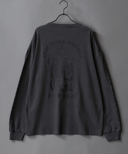 Ed Hardy（エド・ハーディー） tシャツ オーバーサイズ ピグメント加工