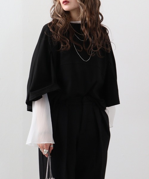 ケープスリーブ（レディースTシャツ、カットソー）｜トップス