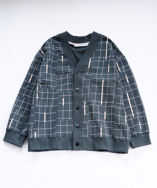 sneeuw（スニュウ） カーディガン バミリプリントカーディガン