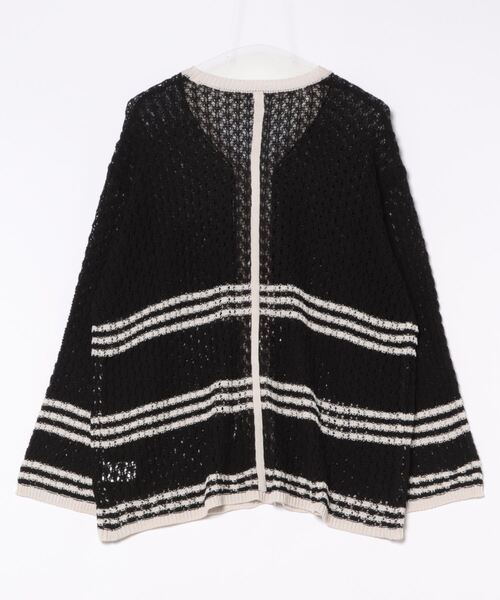 STYLEBLOCK（スタイルブロック） カーディガン A麻タッチクロシェ編み