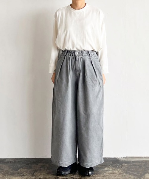 パンツ HARVESTY/BLACK DENIM CIRCUS BAGGY GRY HARVESTY ジーンズ デニム デニムパンツ HARVESTY/ハーベスティ