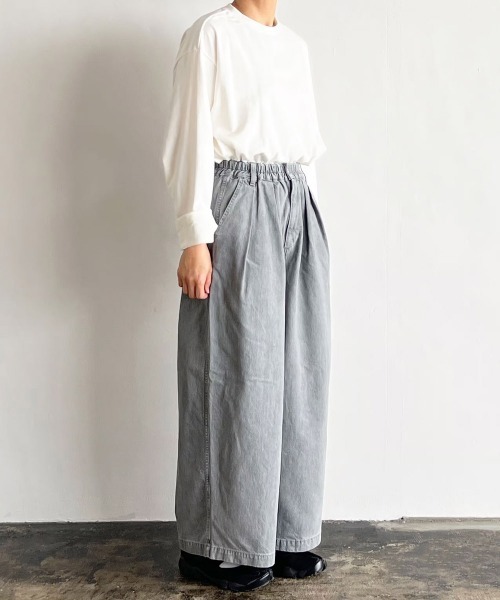 パンツ HARVESTY/BLACK DENIM CIRCUS BAGGY GRY HARVESTY ジーンズ デニム デニムパンツ / ハーベスティ BLACK