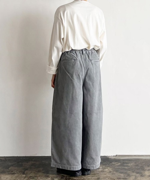 パンツ HARVESTY/BLACK DENIM CIRCUS BAGGY GRY BLACK DENIM CIRCUS BAGGY_GRAY FADE ブラックデニム サーカ