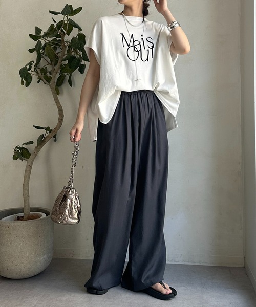 DouDou（ドゥドゥ） tシャツ 半袖 「WEB限定」ロゴミックスフロッキー