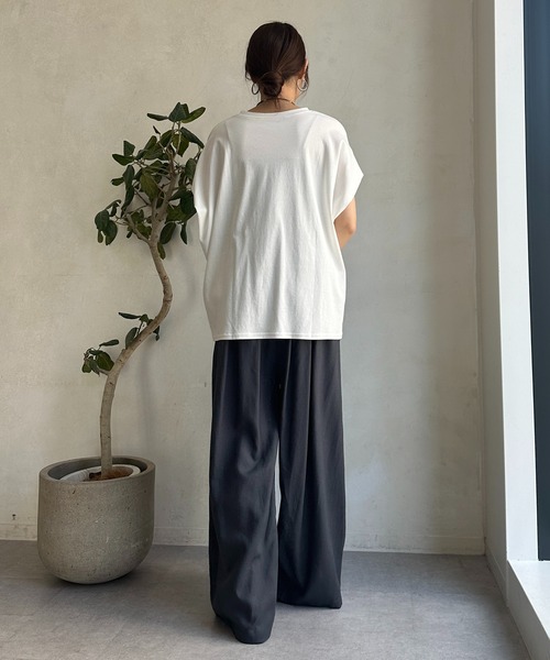 DouDou（ドゥドゥ） tシャツ 半袖 「WEB限定」ロゴミックスフロッキー