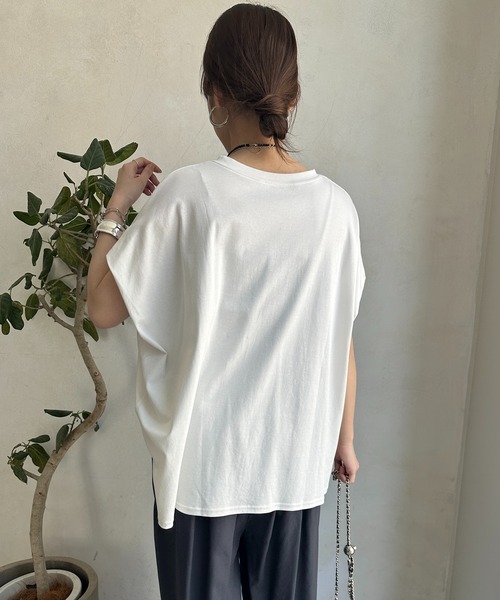 DouDou（ドゥドゥ） tシャツ 半袖 「WEB限定」ロゴミックスフロッキー