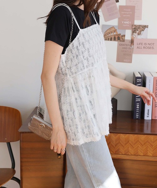 キャミソール フェザーチュールキャミ : ZOZOTOWN Yahoo!店 - 通販