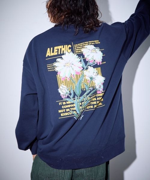 VAVADUDU　スウェット　トップス　トレーナー　ペイント　アート VAVA DUDU PAINTED SWEAT BROWN×PINK – GIGINA