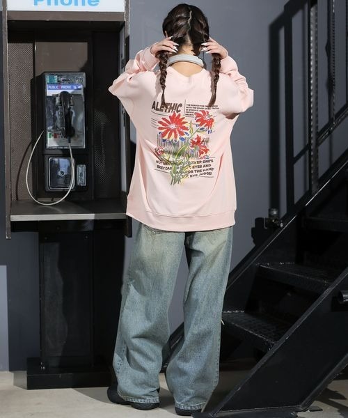 PBLIM トレーナー スウェット 「UNISEX」アートフラワー