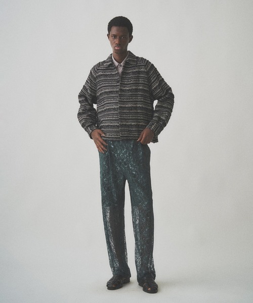 Juha（ユハ） ブルゾン アウター RIBBON BORDER SHORT JACKET メンズ