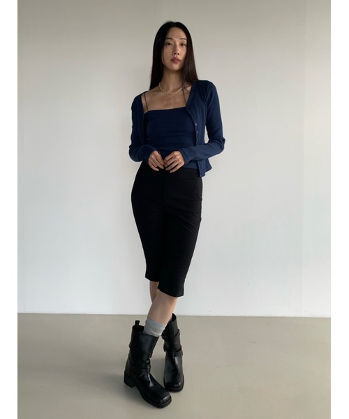 Didot.showroom カーディガン ツーピースVネックリブ