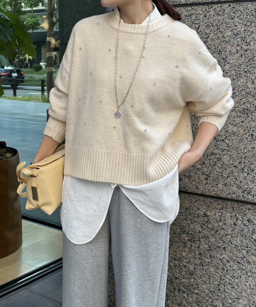 DouDouニット DouDou ニット セーター ケーブルニット レディース : ZOZOTOWN