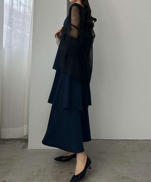 Louere ワンピース、スカート、合計3点　おまとめ Louere ワンピース 「薄くて軽いジョーゼット生地」フリル