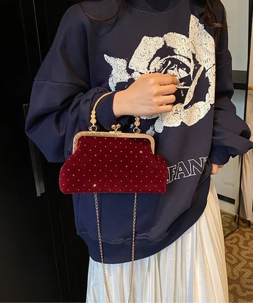 おまとめ出品　ミリタリーリメイクブルゾンとアンティークのベロアがまぐちバッグ 楽天市場】がま口ハンドバッグ レディース 姫路レザー がまぐち