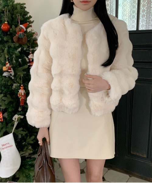 by muni:r コート アウター クラウドフェミニンファージャケット