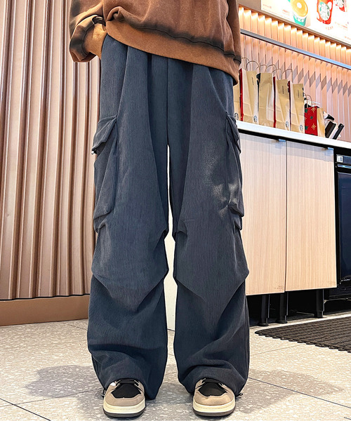 NEOS（KOKUYO） ワイドパンツ カーゴパンツ 「neos」ルーズシルエット