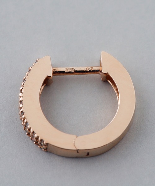 SIENA ROSE（シエナロゼ） ピアス ROSETEN・パヴェダイヤスナップ