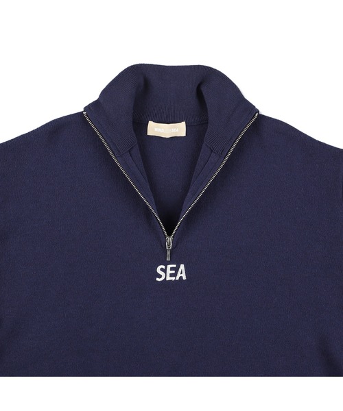 WIND AND SEA（ウィンダンシー） セーター ニット HALF ZIP COTTON 