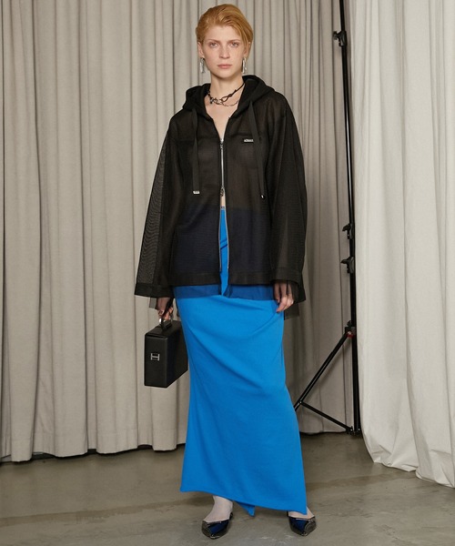 PRANK PROJECT プランクプロジェクト 25SS Twisted Skirt ツイステッドスカート 31251516102 36 BLUE マキシ ロング ボトムス【新古品】【中古】【PRANK PROJECT】 PRANK PROJECT(プランク プロジェクト)｜ツイステッドスカート