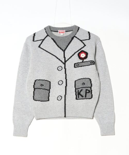 ニット セーター 「KENZO/ケンゾー」Kenzo With Love Tromp L'oeil Jumper W/ウールトロンプルイユジャンパー/