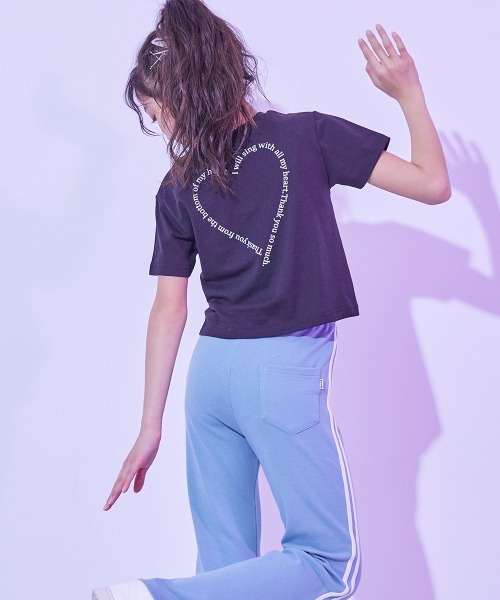 tシャツ 「DANCE」ガールズ クロップド丈 半袖Tシャツ キッズ 子供服 女の子 | devirock | 05