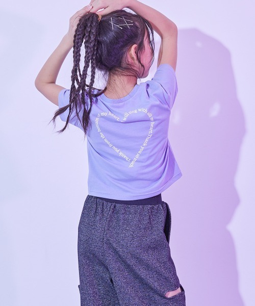 tシャツ 「DANCE」ガールズ クロップド丈 半袖Tシャツ キッズ 子供服 女の子 | devirock | 06