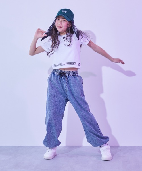 tシャツ 「DANCE」ガールズ クロップド丈 半袖Tシャツ キッズ 子供服 女の子 | devirock | 10