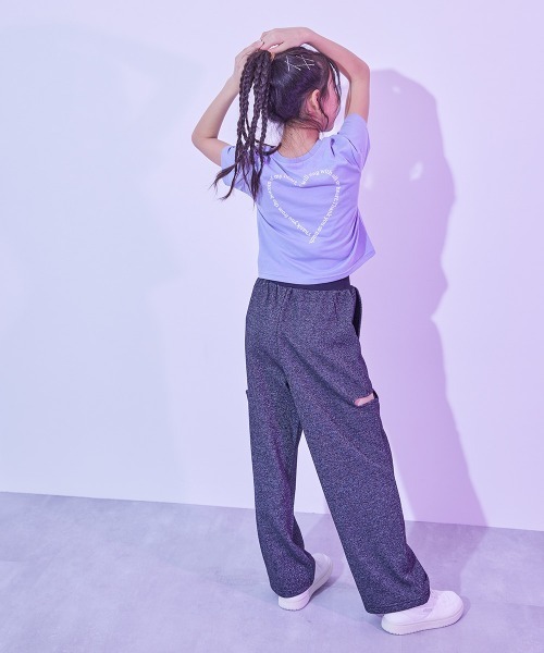 tシャツ 「DANCE」ガールズ クロップド丈 半袖Tシャツ キッズ 子供服 女の子 | devirock | 14