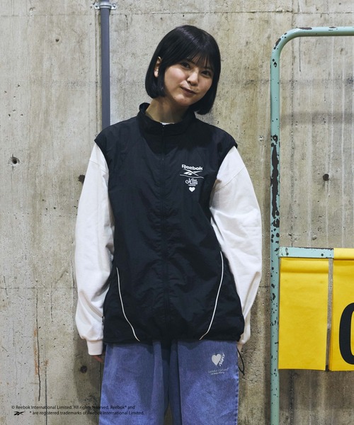 kaoyorinakami ベスト ジレ Reebok nylon vest / リーボックナイロン