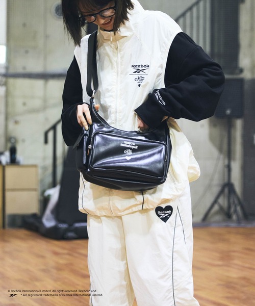 Reebok レディース ベスト ホワイト kaoyorinakami ベスト ジレ Reebok nylon vest / リーボックナイロン