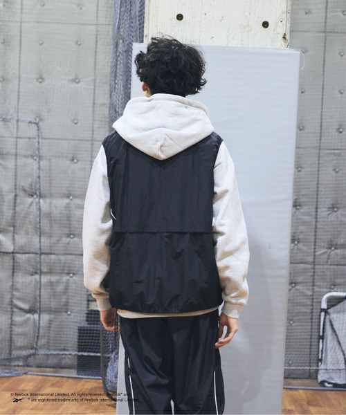 kaoyorinakami ベスト ジレ Reebok nylon vest / リーボックナイロン