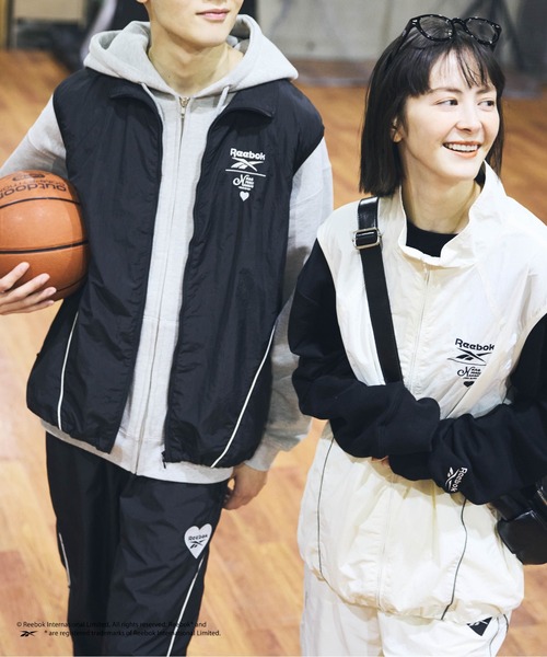 kaoyorinakami ベスト ジレ Reebok nylon vest / リーボックナイロン