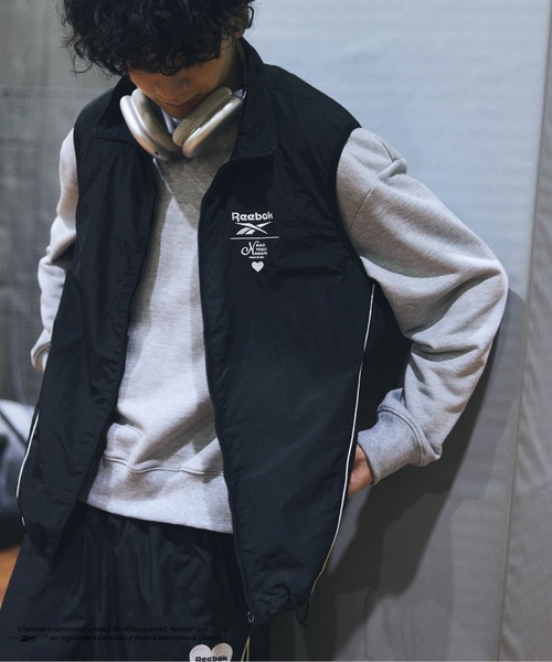 kaoyorinakami ベスト ジレ Reebok nylon vest / リーボックナイロン
