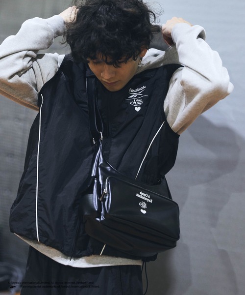 kaoyorinakami ベスト ジレ Reebok nylon vest / リーボックナイロン