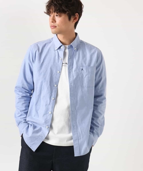 a.v.v シャツ 「累計2万枚販売」エッフェル塔刺?オックスボタン