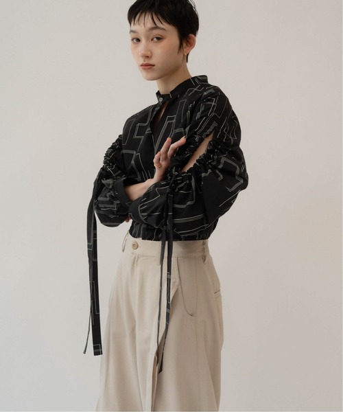 Knuth Marf（クヌースマーフ） ブラウス シャツ shirring sleeve 