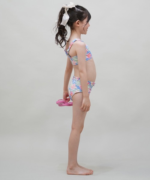 ROXY 水着 ROXY/ロキシー TROPICAL STORY CROP TOP S キッズ