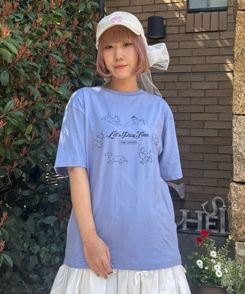 CANDY CANDY PARTY Tシャツ(キャンディーブルー)XL CANDY CANDY PARTY Tシャツ(キャンディブルー) - メルカリ