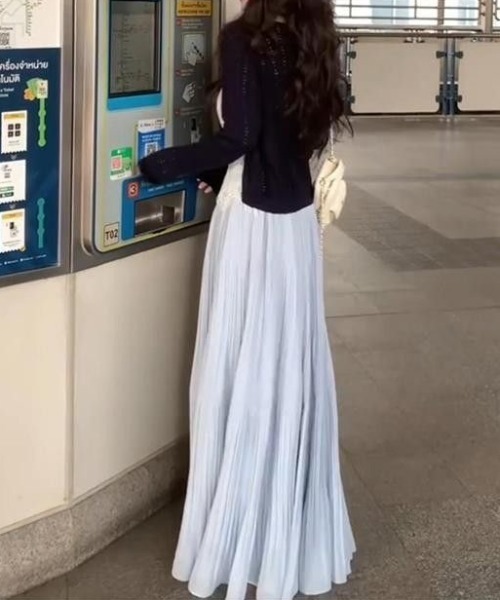 美品✨カネコイサオ ティアード ロングスカート ボリューム ピコ リボン 希少❗️ ☆カネコイサオ/最高級ピンタック&レース ティアード ロング